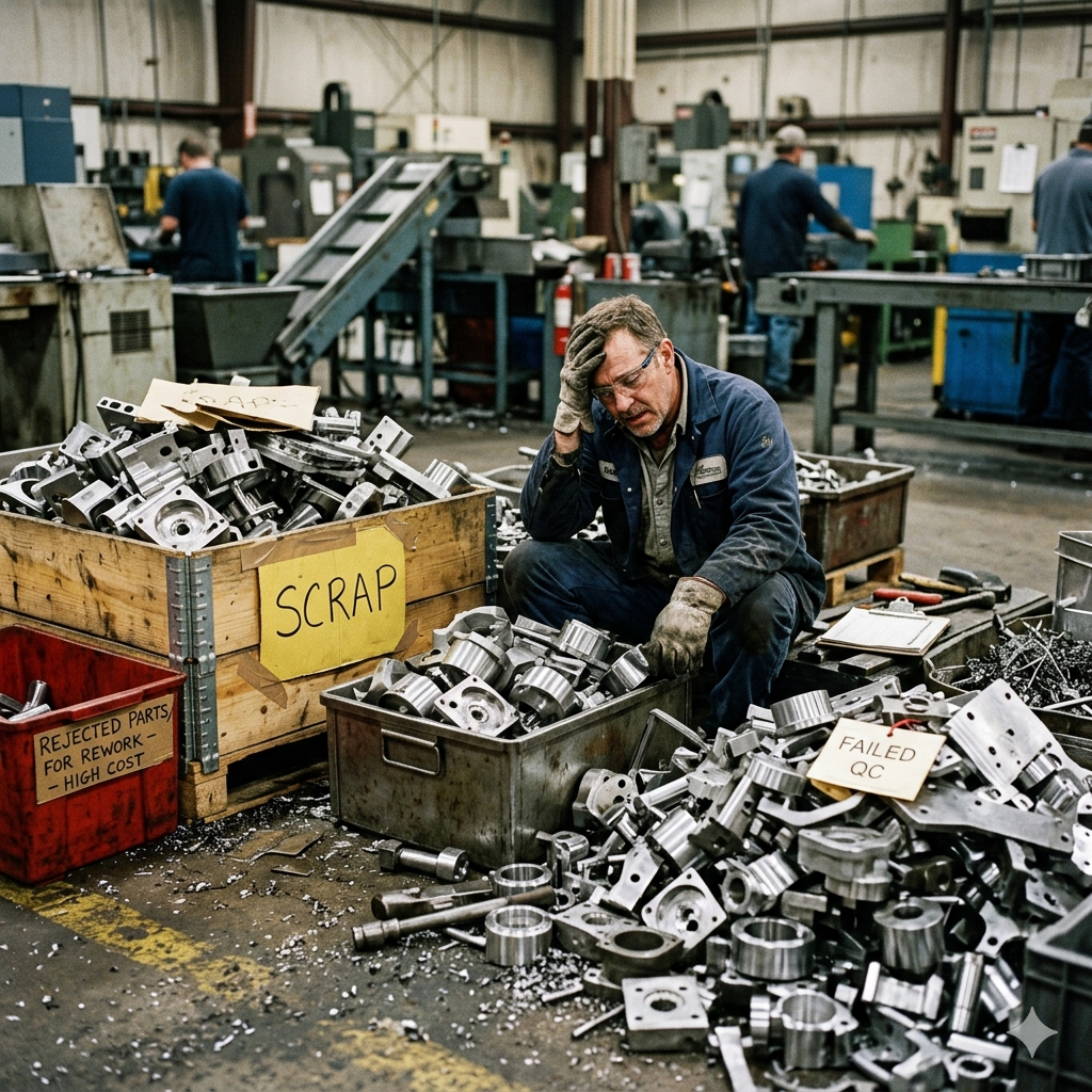 High rework and scrap costs