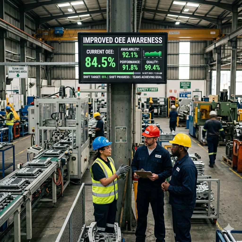 Improved OEE awareness across teams