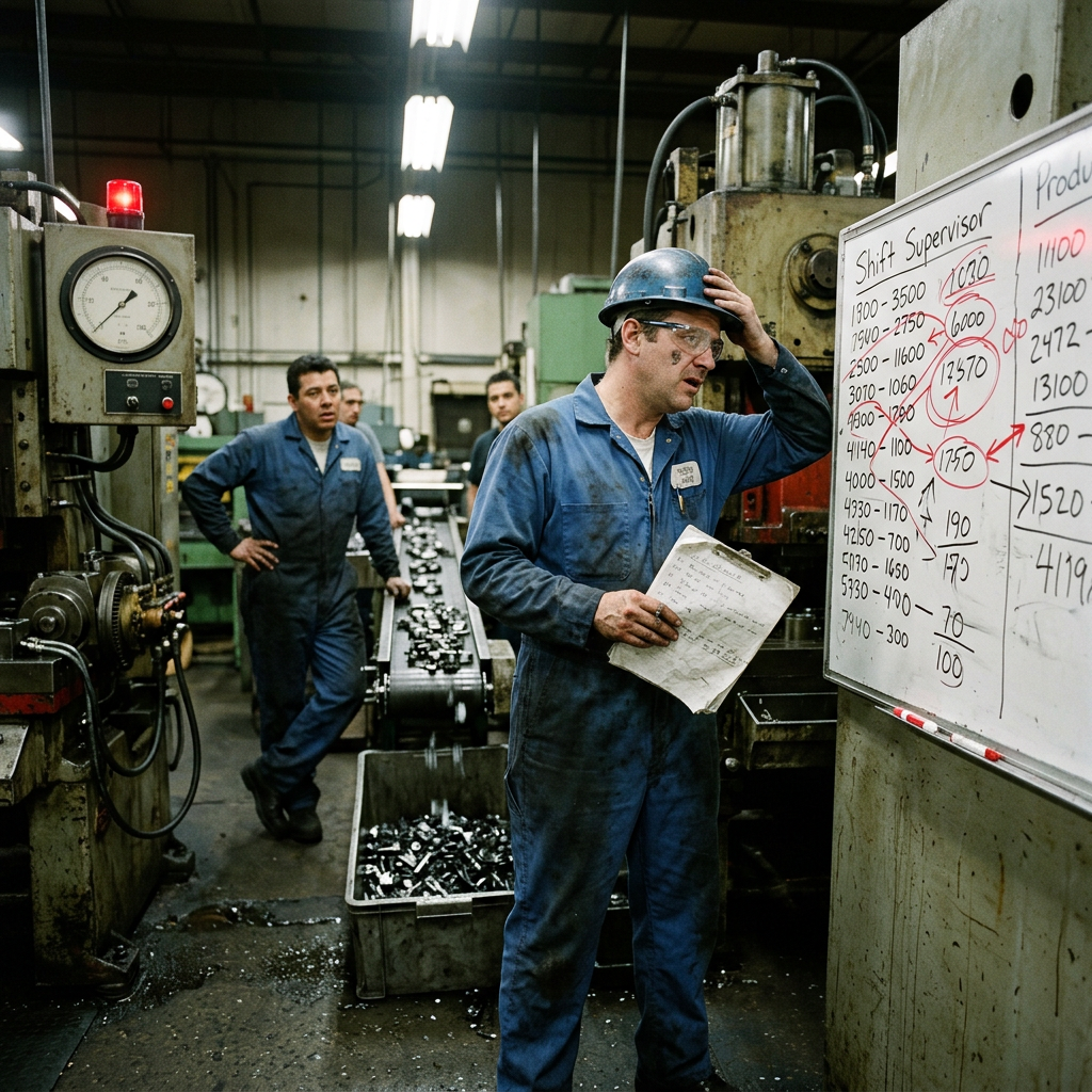 Inaccurate production reporting